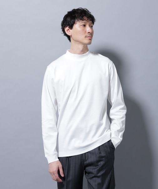 アンチスメルモックネックTシャツ 長袖