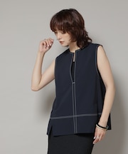 ドライウェザーストレッチバイカラーステッチベスト(セットアップ可)