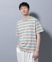 ナノベアボーダーTシャツ 半袖