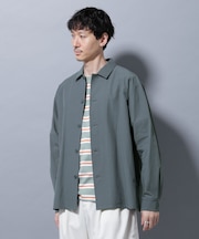 ストレッチワイドシャツブルゾン(セットアップ可)
