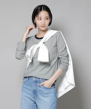 ミジンボーダーロングスリーブTシャツ
