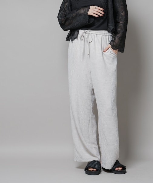 イージードロストワイドパンツ(セットアップ可)