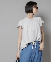 フリルスリーブブラウス(セットアップ可)