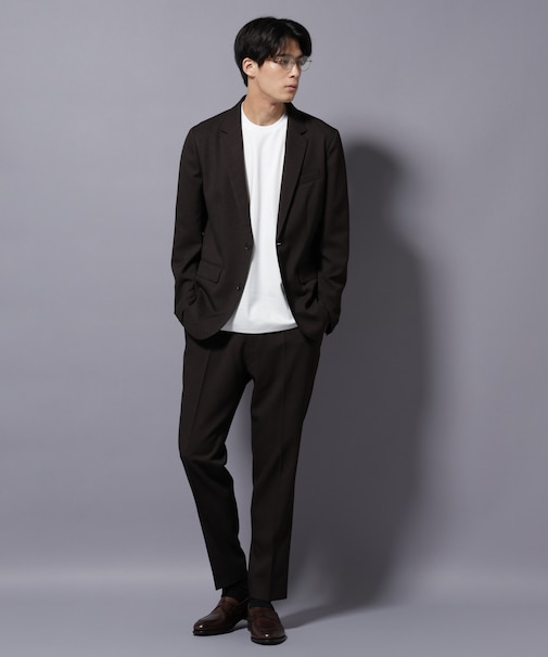 ｢Damerino｣LANATEC(R)シャークスキンセットアップ防シワ形態安定