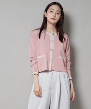 洗濯機洗可配色ジャケットカーディガン