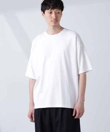 WEB限定／Anti Soaked(R)  汗染み防止 クルーネック ビッグシルエットTシャツ