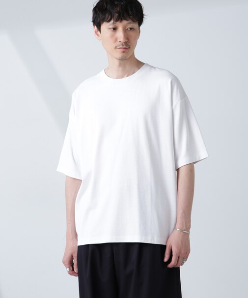 WEB限定／Anti Soaked(R)  汗染み防止 クルーネック ビッグシルエットTシャツ