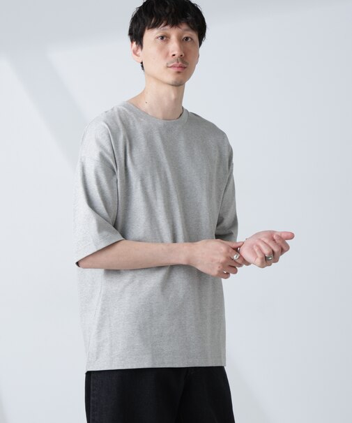 WEB限定／Anti Soaked(R)  汗染み防止 クルーネック ビッグシルエットTシャツ