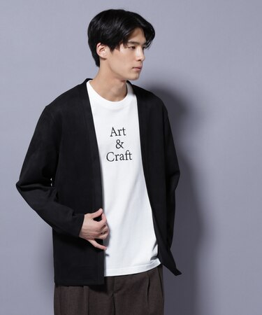 フェイクスエードトッパーカーディガン