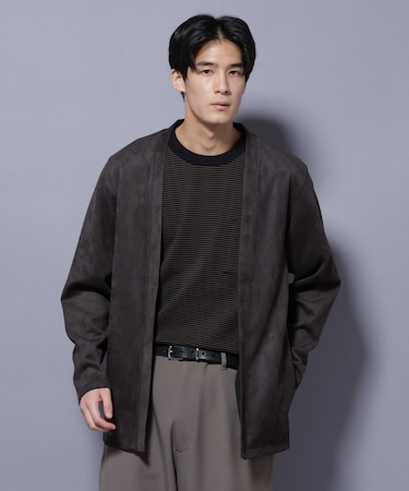 フェイクスエードトッパーカーディガン