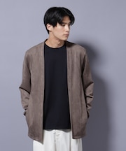フェイクスエードトッパーカーディガン
