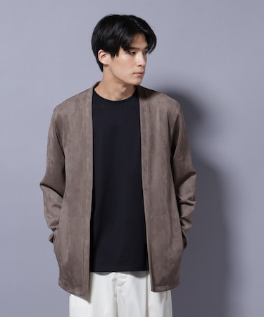 フェイクスエードトッパーカーディガン