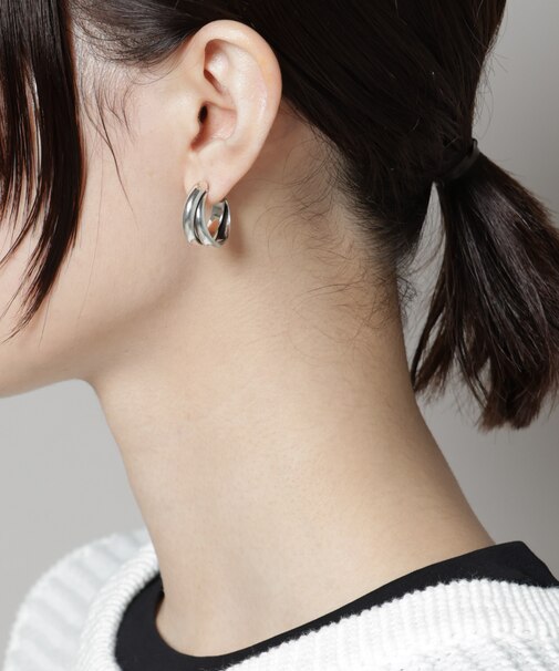 PHILIPPE AUDIBERT／Leoville pm earrings silver