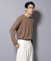 ソラーロライトストレッチクルーネックTシャツ 長袖