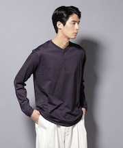 ソラーロライトストレッチヘンリーネックTシャツ 長袖
