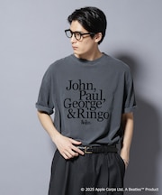 別注GOOD ROCK SPEED BEATLES フロッキープリントTシャツ