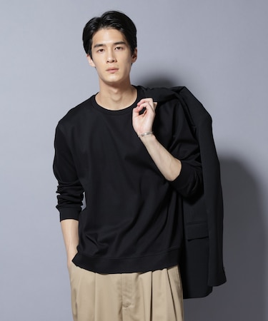 「FORMAL JERSEY」 クルーネックカットソー長袖