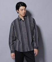 ランダムストライプシャツ 長袖