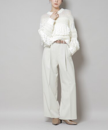 ツイルワイドスラックス