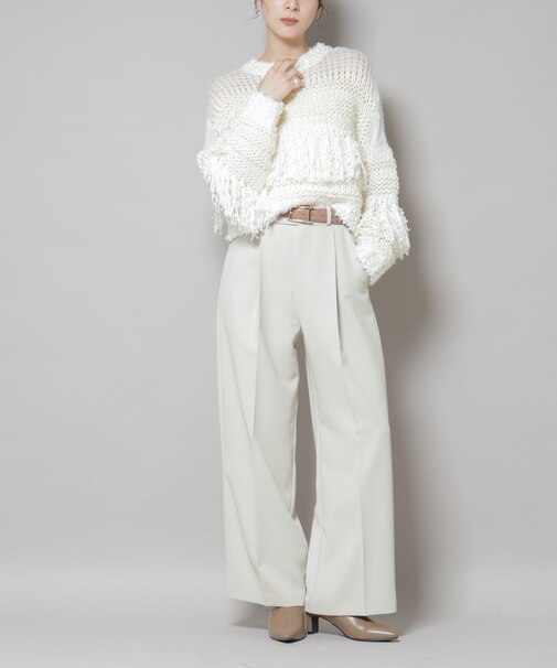 ツイルワイドスラックス