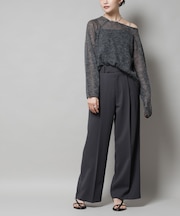 ツイルワイドスラックス