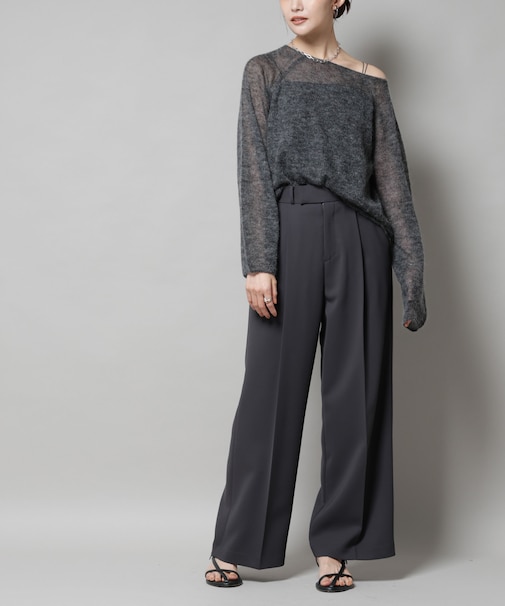 ツイルワイドスラックス