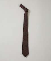 京都西陣ウォッシャブルシャドーペイズリーネクタイ 1