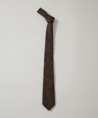 京都西陣ウォッシャブルシャドーペイズリーネクタイ 1