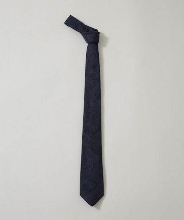 京都西陣ウォッシャブルシャドーペイズリーネクタイ 1