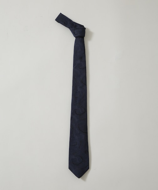 京都西陣ウォッシャブルシャドーペイズリーネクタイ 1