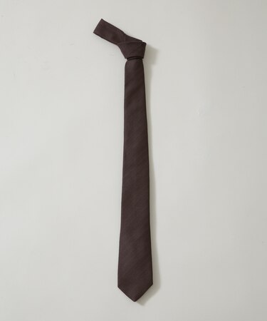 京都西陣ウォッシャブルヘリンボーンソリッドネクタイ