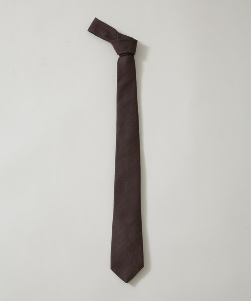 京都西陣ウォッシャブルヘリンボーンソリッドネクタイ