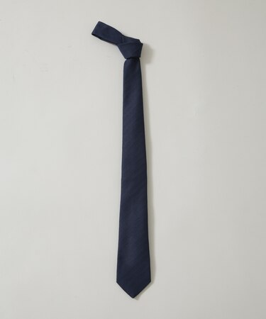 京都西陣ウォッシャブルヘリンボーンソリッドネクタイ