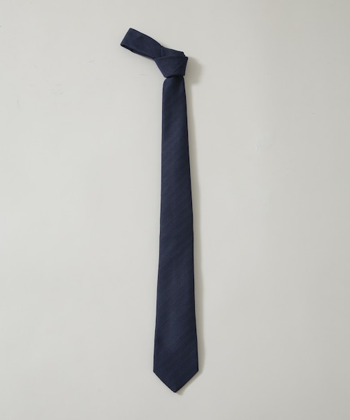 京都西陣ウォッシャブルヘリンボーンソリッドネクタイ