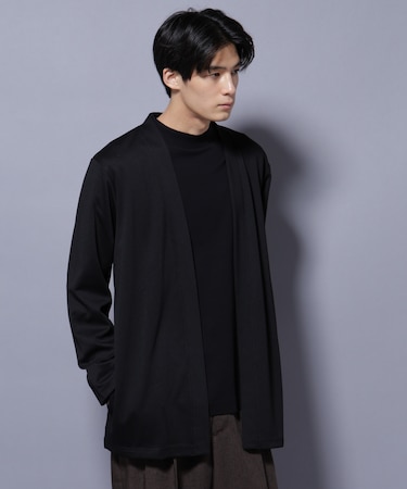 ダブルジャージー着流しカーディガン