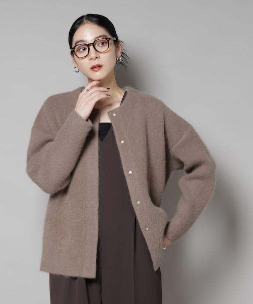 ウォッシャブルフォックスリバーニットジャケット