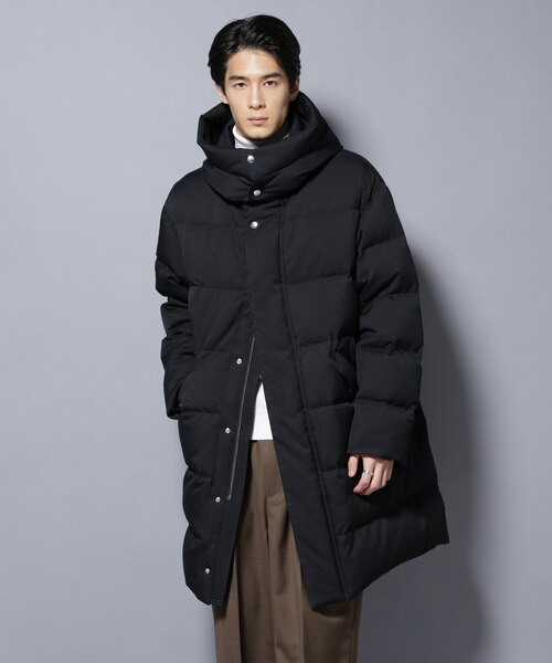 新品タグ付 ナノユニバース×西川ダウン FOXファー ベルト付 ロングダウン38 ナノ・ユニバース「西川ダウン」ウィメンズ新作、ファー付き