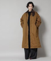 「STEVELOUR」「西川ダウン(R)」ミリタリーロングコート