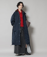 「STEVELOUR」「西川ダウン(R)」ミリタリーロングコート