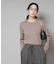 CICA&UVカット加工クルーネックリブニット