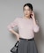 CICA&UVカット加工クルーネックリブニット