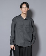 ｢Gavante｣ ドライギャバスタンドカラーシャツ