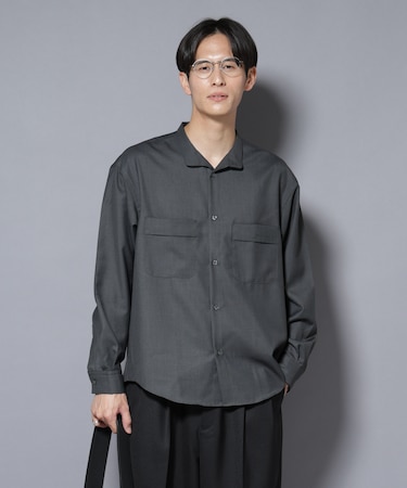 ｢Gavante｣ ドライギャバスタンドカラーシャツ