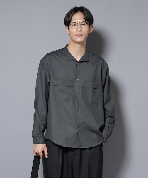 ｢Gavante｣ ドライギャバスタンドカラーシャツ