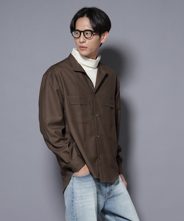 ｢Gavante｣ ドライギャバスタンドカラーシャツ