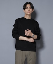 「FORMAL JERSEY」モックネックカットソー長袖