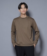 「FORMAL JERSEY」モックネックカットソー長袖