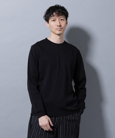 アンチスメルクルーネックTシャツ 長袖