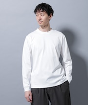 アンチスメルクルーネックTシャツ 長袖