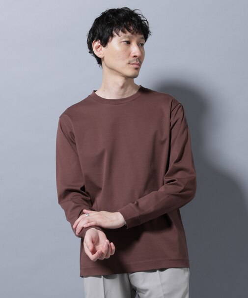 アンチスメルクルーネックTシャツ 長袖